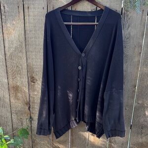 Black Button-Up Cardigan